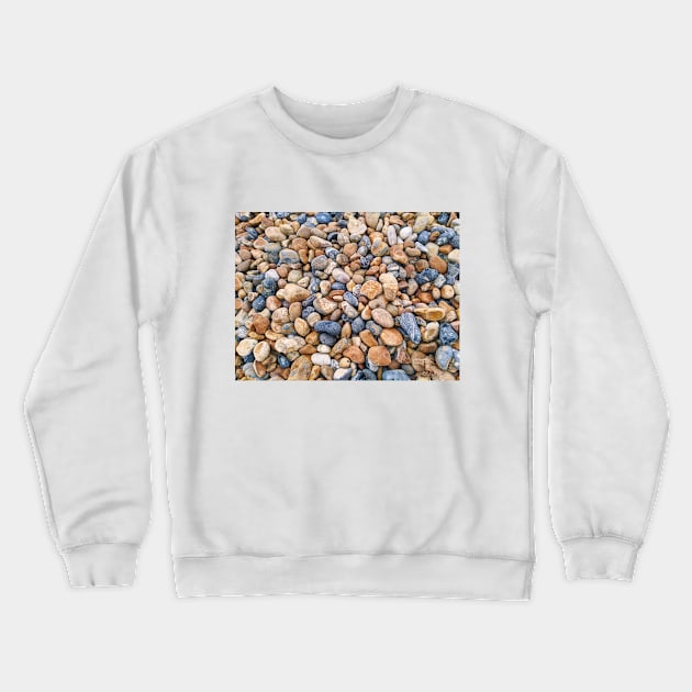 Stone Pebble Beach - Nuture Texture Crewneck Sweatshirt by Rixta Tees